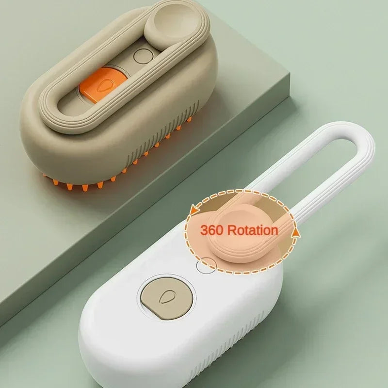 Transform Your Pet's Grooming Routine with the 3-In-1 Steam Pet Brush - Effortlessly Remove Loose Hair and Pamper Your Cats and Dogs!