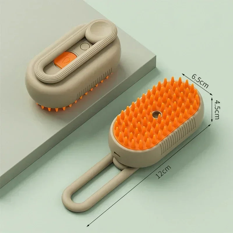 Transform Your Pet's Grooming Routine with the 3-In-1 Steam Pet Brush - Effortlessly Remove Loose Hair and Pamper Your Cats and Dogs!
